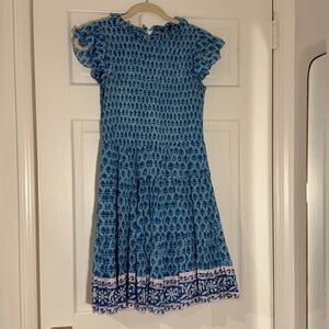 Oliphant Fern Blue and Smock Dress